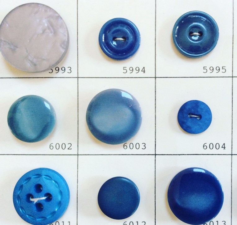 Loraine Callow Designs Vintage Buttons Blue 2
